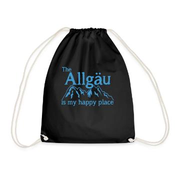Allgäu Allgäuer - Turnbeutel - Schwarz - Vorne