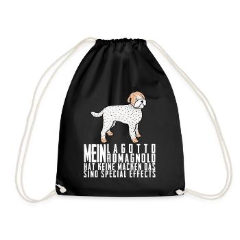 Lagotto Romagnolo Spruch Witz Hund Hunde - Turnbeutel - Schwarz - Vorne