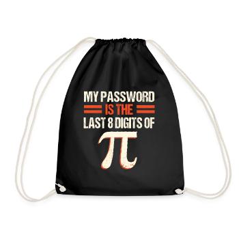 PI Math , Mathématiques, 3.145 - Sac de sport léger - noir - Devant