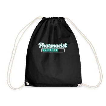 Apotheker Geschenk, Apotheke Pharmazie, Apotheker - Turnbeutel - Schwarz - Vorne