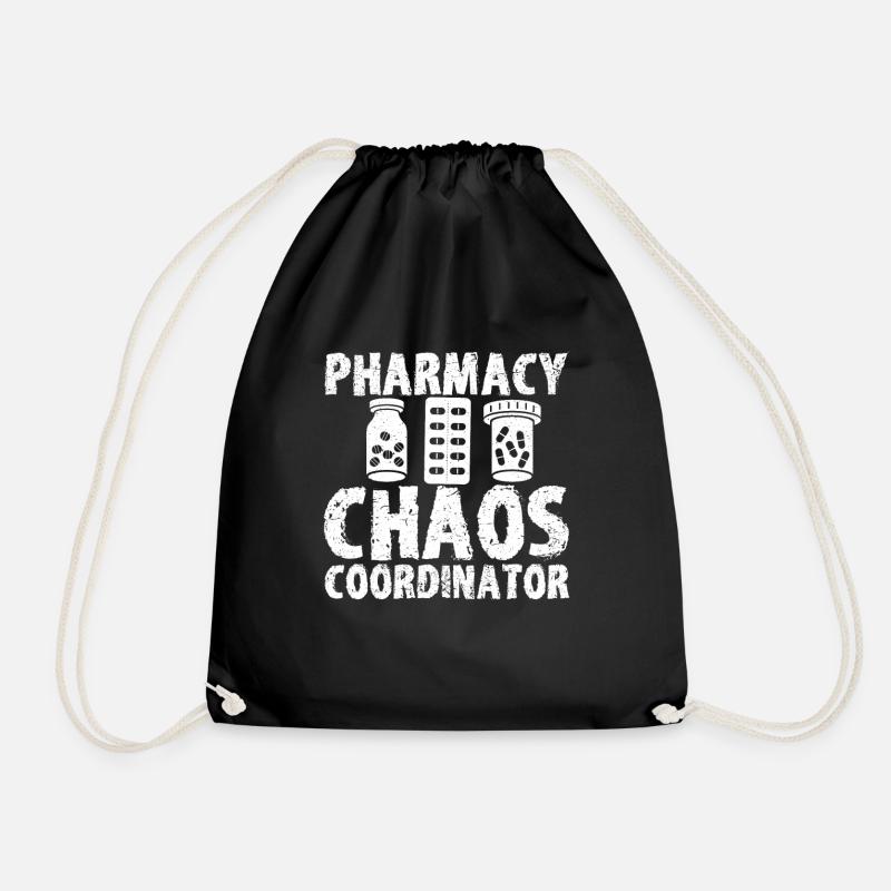 Apotheker Geschenk, Apotheke Pharmazie, Apotheker - Turnbeutel - Schwarz