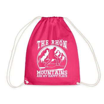 Rhön Mountains Hiking Rhön Mountains - Drawstring Bag - fuchsia - Front