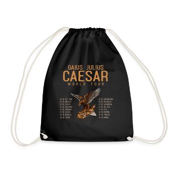 Gaius Julius Caesar World Tour, Ancient Romans - Drawstring Bag - black - Front