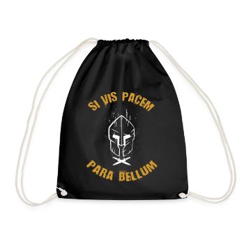 SI VIS Pacem Para Bellum - Turnbeutel - Schwarz - Vorne