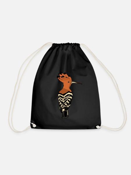 Wiedehopf Eurasian hoopoe Vögel Vogel - Turnbeutel - Schwarz