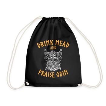 Viking Viking Northern Mythology - NORSE - Drawstring Bag - black - Front