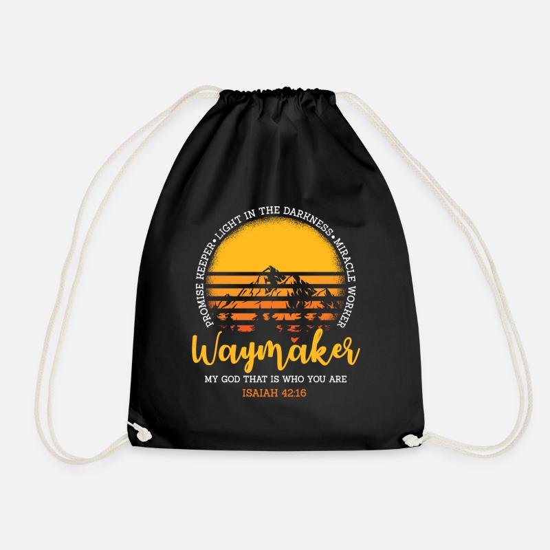 Waymaker Möge Gott Das Ist, Wer Du Bist - Turnbeutel - Schwarz