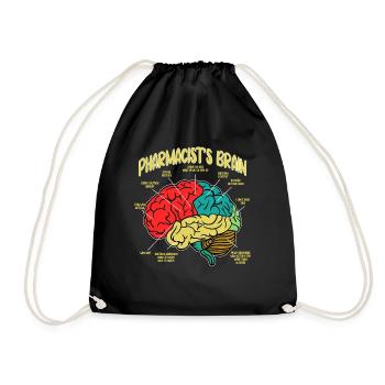 Pharmacist Brain Pharmacist Technician - Drawstring Bag - black - Front
