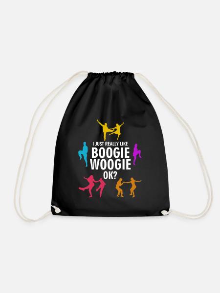 Boogie Woogie Ich mag Boogie-Woogie - Turnbeutel - Schwarz
