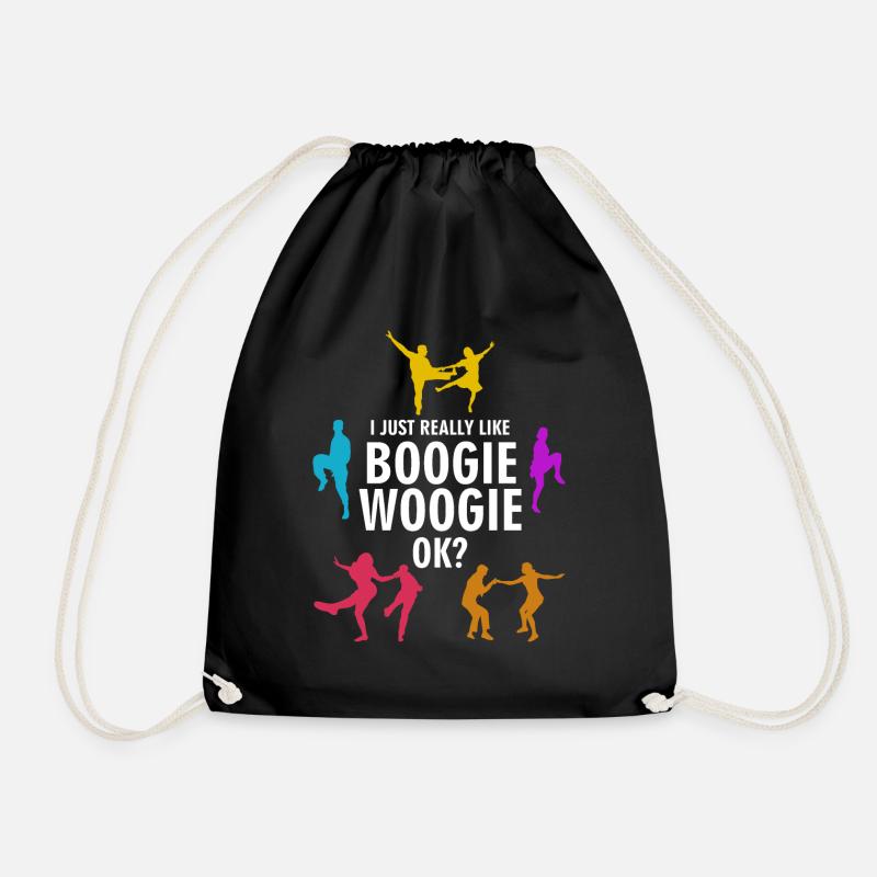 Boogie Woogie Ich mag Boogie-Woogie - Turnbeutel - Schwarz