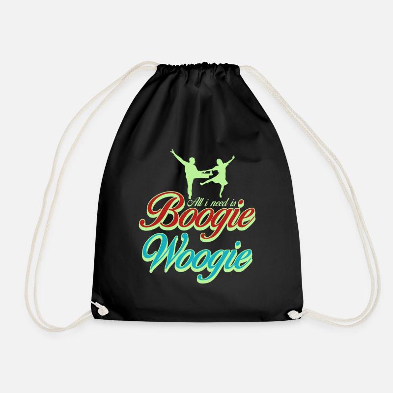 Boogie Woogie Tanz Tänzer Boogie-Woogie - Turnbeutel - Schwarz