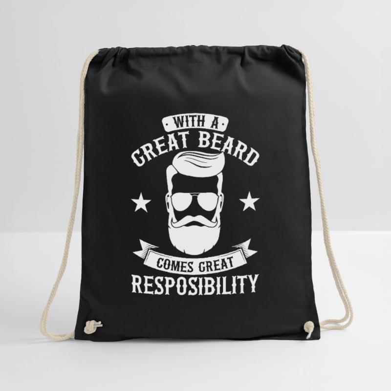 Bart Vollbart Barträger Geschenk, Bart Turnbeutel