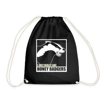 Honey Badger J’aime Badger’s Honey Badger - Sac de sport léger - noir - Devant