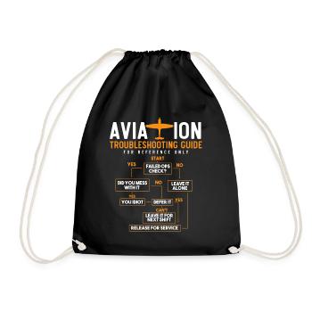 Lead Version Manual, Captain - Drawstring Bag - black - Front