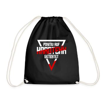 Hardtekk Techno Hardstyle Raver - Drawstring Bag - black - Front