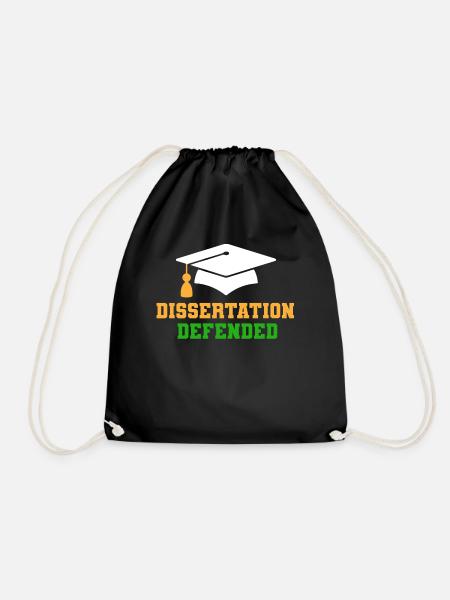 Dissertation Verteidigt - Turnbeutel - Schwarz