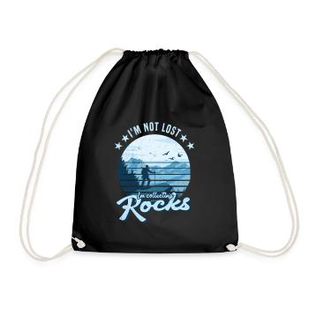 Je collectionne des roches - Géologues en géologie - Sac de sport léger - noir - Devant