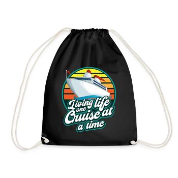 Cruise, ships, holidays on a ship - Drawstring Bag - black - Front