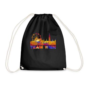 Wien Stadt Wiener - Turnbeutel - Schwarz - Vorne