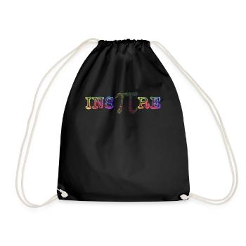 PI Tag, Inspire, PI, Math - Drawstring Bag - black - Front