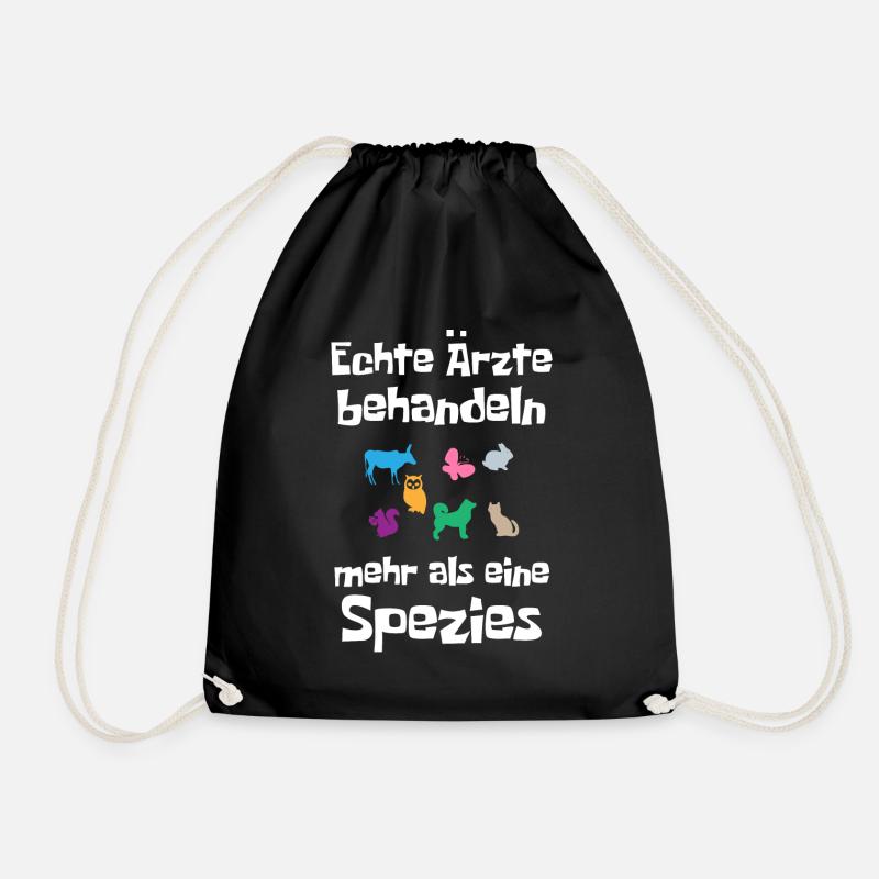 Tierarzt, Tierärztin - Turnbeutel - Schwarz