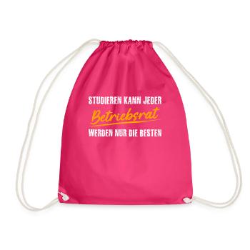 Betriebsrat Studieren Betriebsrätin - Turnbeutel - Fuchsia - Vorne