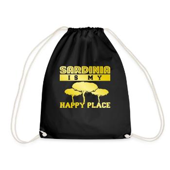 Sardegna Sardinia Trees Sardinia - Drawstring Bag - black - Front