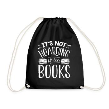 It Does Not Horte That IRF Books Are - Drawstring Bag - black - Front