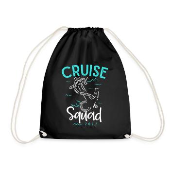 Cruise squad, cruise time, holiday cruise - Drawstring Bag - black - Front
