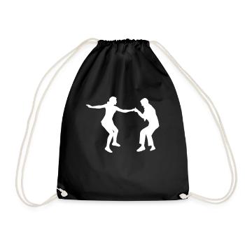 Boogie Woogie Boogie-Woogie Tanzen Swing - Turnbeutel - Schwarz - Vorne