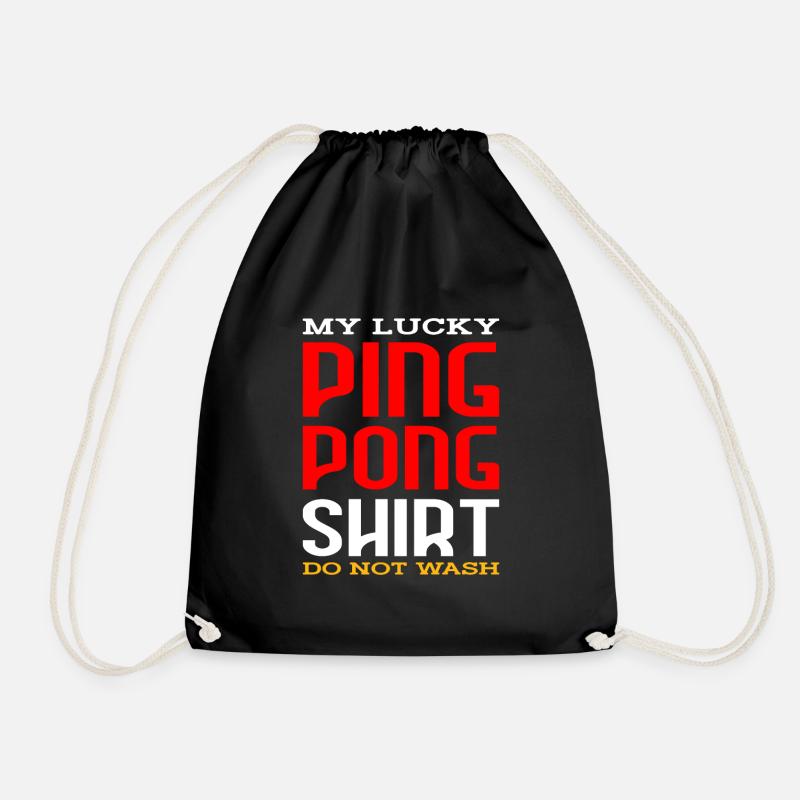 ping pong shirt - Turnbeutel - Schwarz