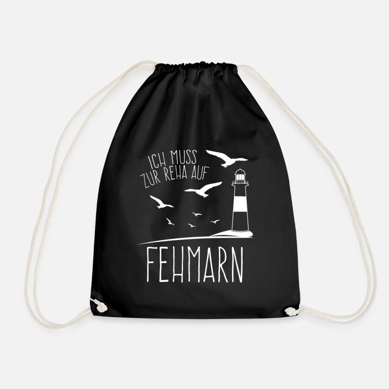 Fehmarn Fehmarnsundbrücke Fehmarnsund - Turnbeutel - Schwarz