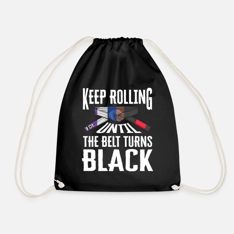 BJJ Black Belt - Turnbeutel - Schwarz