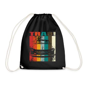 Trabi Voiture Est-Allemande GDR Culte Rétro Vintage - Sac de sport léger - noir - Devant