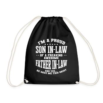 Gendre de la belle-mère - Sac de sport léger - noir - Devant