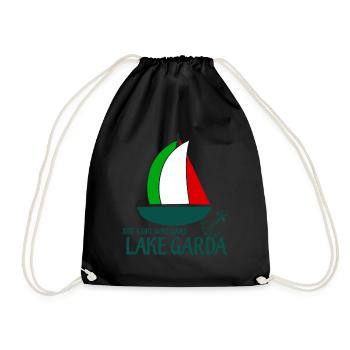 Gardasee Lac de Garde Fille Lago di Garda - Sac de sport léger - noir - Devant