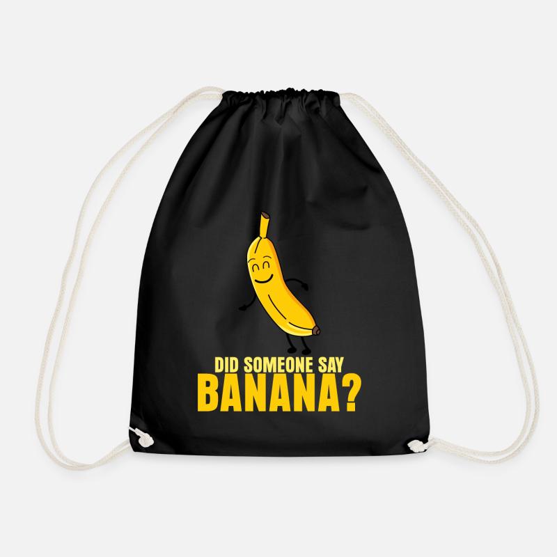 Bananen Banane - Turnbeutel - Schwarz