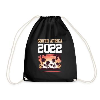 South Africa 2022 - Turnbeutel - Schwarz - Vorne