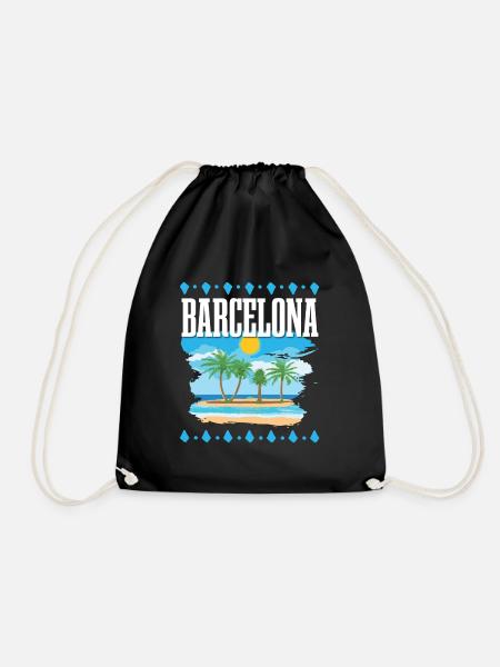 Barcelona - Turnbeutel - Schwarz