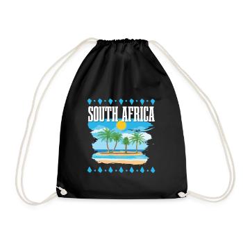 South Africa - Drawstring Bag - black - Front