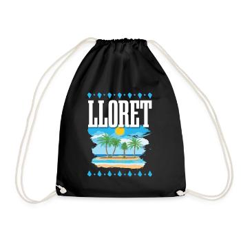 Lloret De Mar - Turnbeutel - Schwarz - Vorne