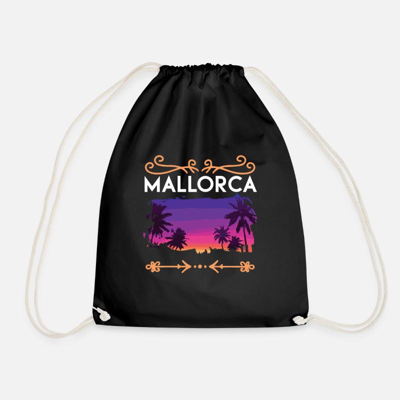 Mallorca - Turnbeutel - Schwarz