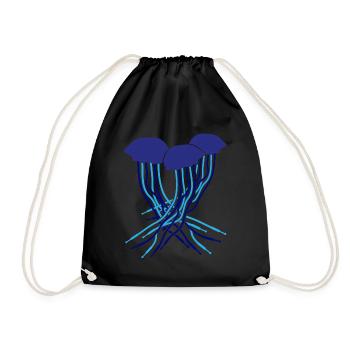 Synthesizer Jellyfish Modular Synthesizers - Drawstring Bag - black - Front