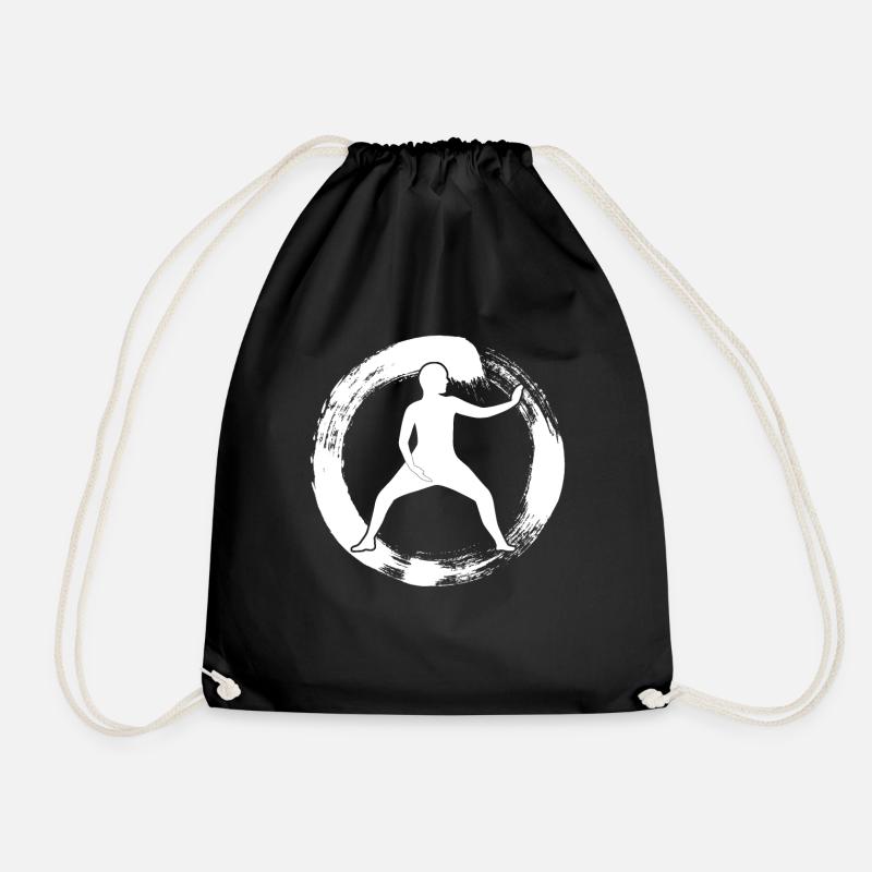 Qigong Qi Gong Karate Chigong - Turnbeutel - Schwarz