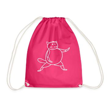 Qigong Qi Gong Chat Chigong - Sac de sport léger - fuchsia - Devant