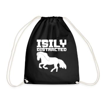 Icelandic Horse Horse Riding Icelanders - Drawstring Bag - black - Front