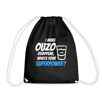J’ai laissé disparaître l’ouzo - Sac de sport léger - noir - Devant