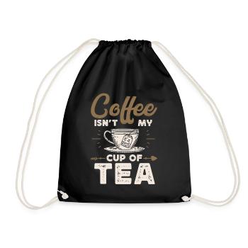 Le café n’est pas mon truc - Sac de sport léger - noir - Devant