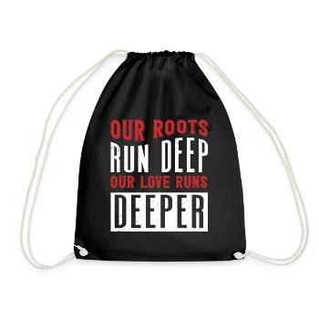 Arbre généalogique, nos racines vont plus loin - Sac de sport léger - noir - Devant