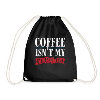 Teeliebhaber, Teetrinker, Tee, Teezeit - Turnbeutel - Schwarz - Vorne